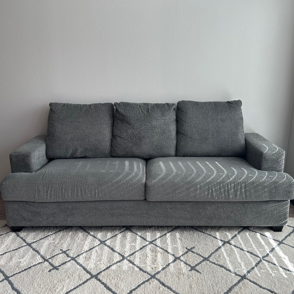 Contemporary grey sofa
